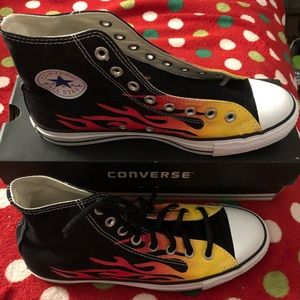 Vintage Converse All Star Flamed Hi Tops Men’s 9